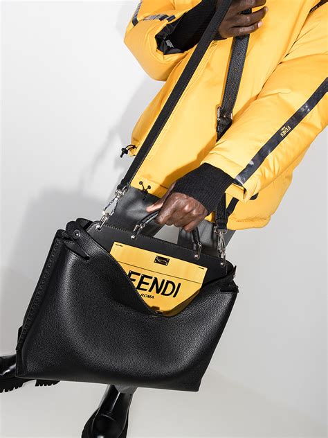 fendi peekaboo römisches leder|fendi peekaboo leather bag.